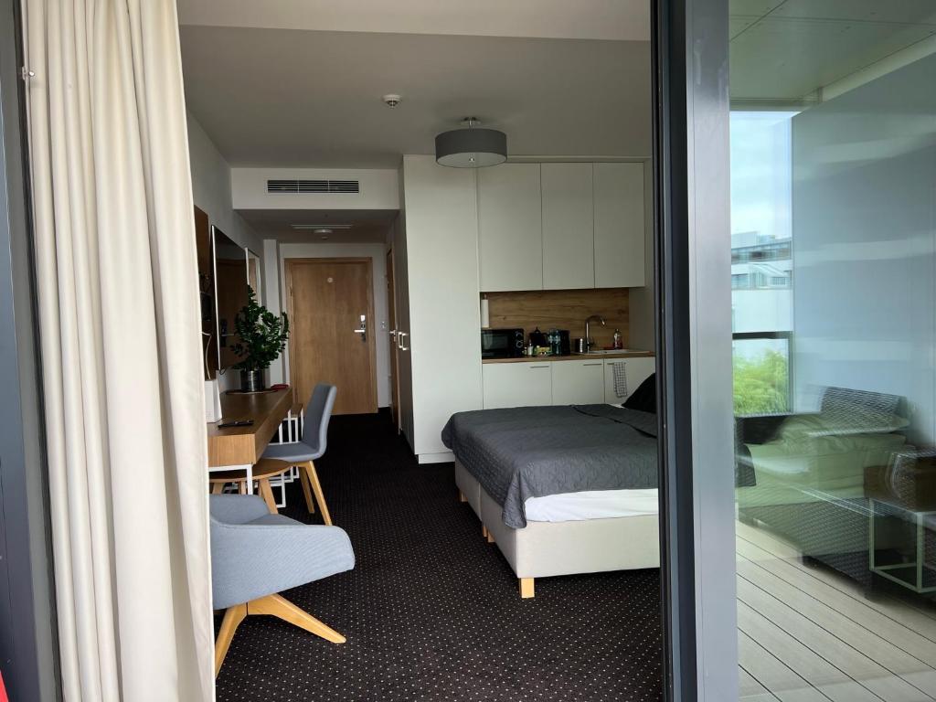 Posedenie v ubytovaní Seaside Park Hotel Kołobrzeg apartament 27 metrów szczęścia