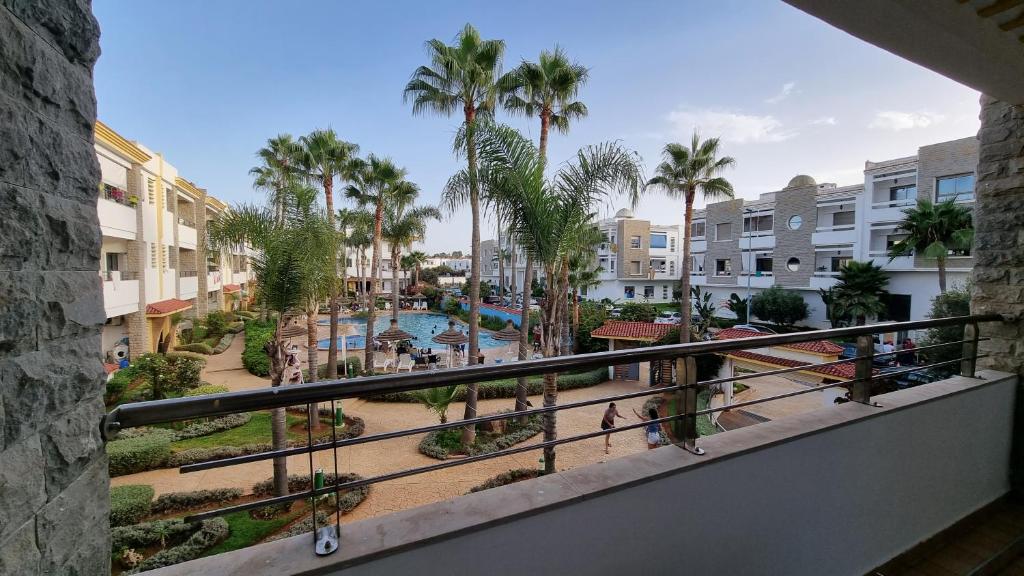 Μπαλκόνι ή βεράντα στο My Cosy Place Rabat - Skhirat 2min de la plage avec Piscine