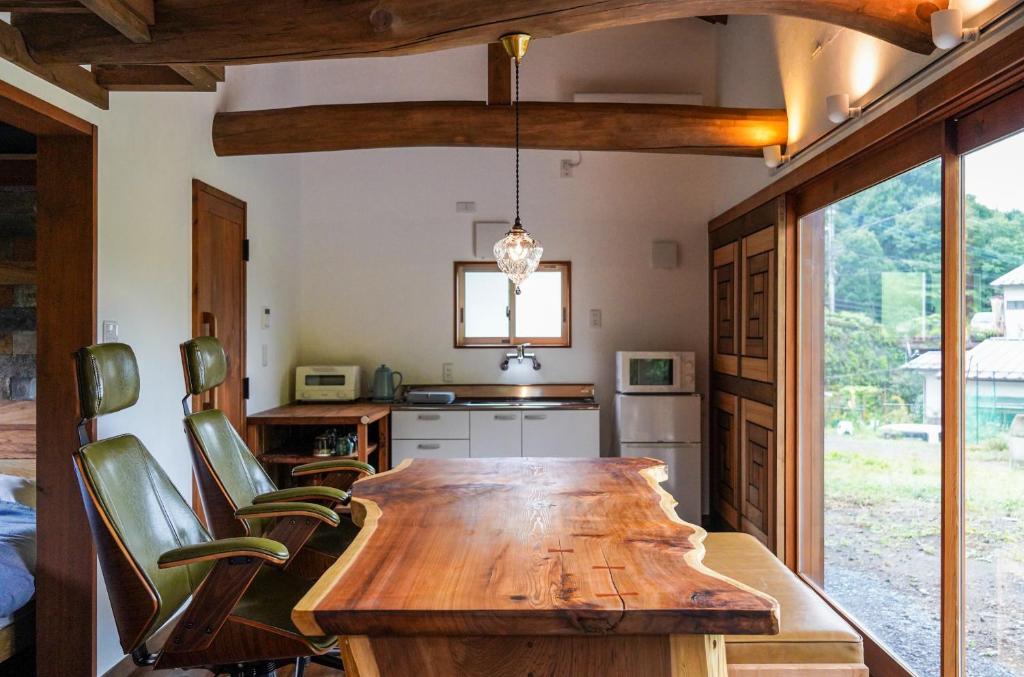 Kuchyň nebo kuchyňský kout v ubytování Nikko Cottage Yurt