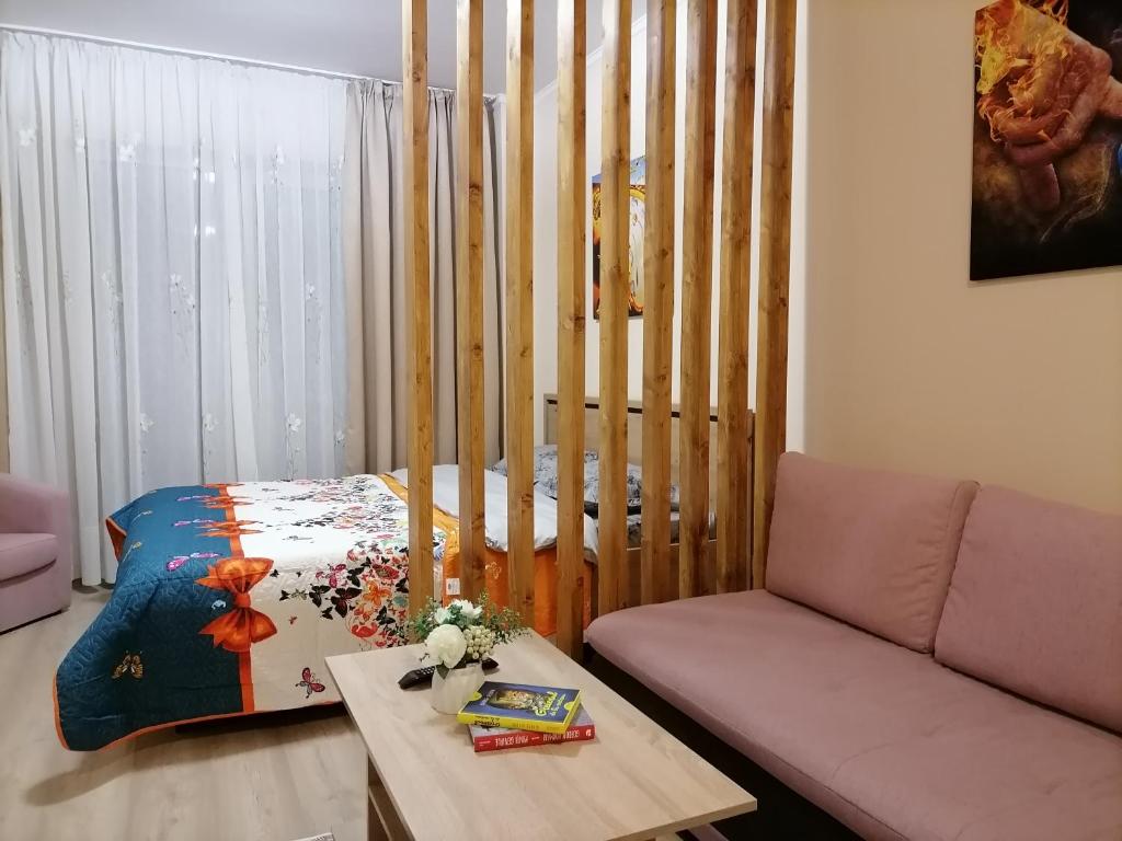 Llit o llits en una habitaci&oacute; de Apartament NyX