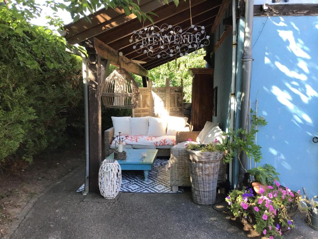 Zahrada ubytování Le Gîte bleu