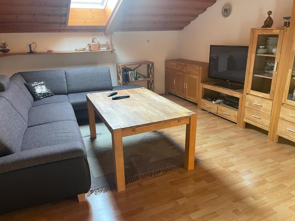 TV a/nebo společenská místnost v ubytování Ferienwohnung ,Hoizmann`