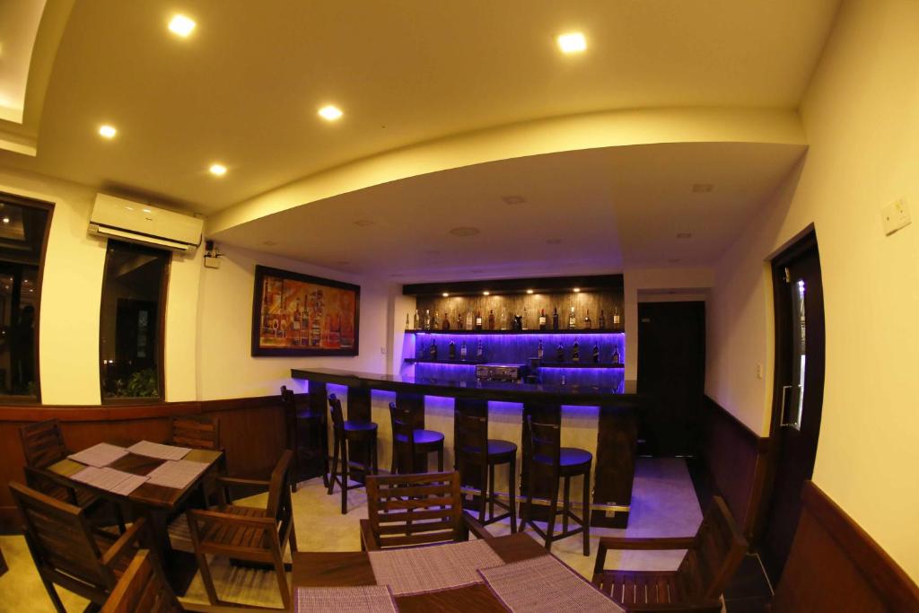 Lounge nebo bar v ubytování Blue Beach Hotel