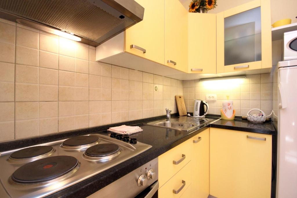 Kuchyňa alebo kuchynka v ubytovaní Apartment Orebic 10097a