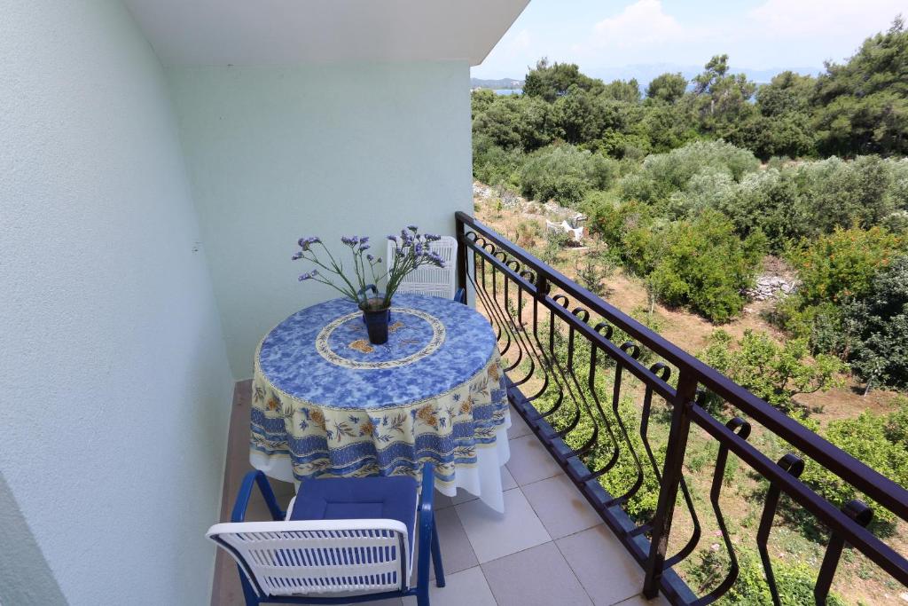Balkón alebo terasa v ubytovaní Apartments by the sea Drace, Peljesac - 10211