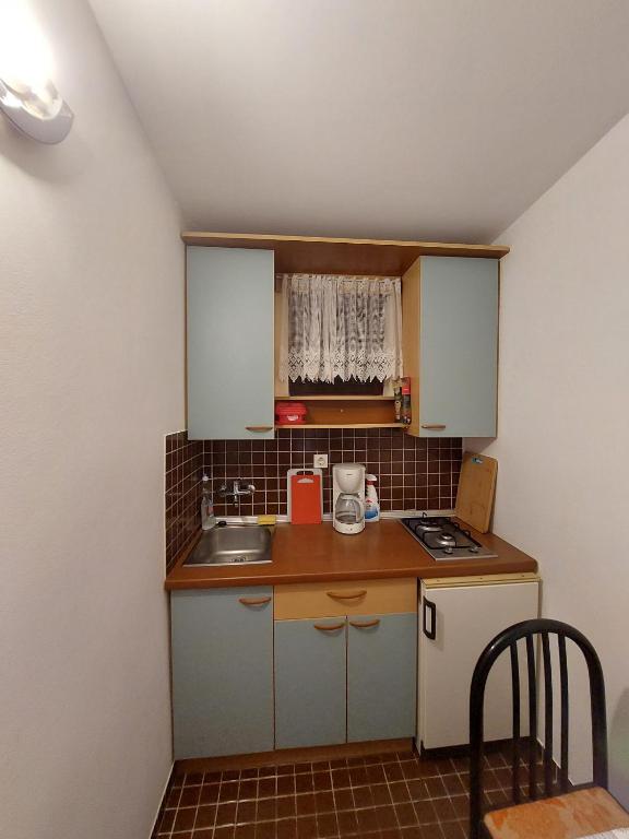 Kuchyňa alebo kuchynka v ubytovaní Apartments with parking spaces Starigrad, Paklenica - 11848