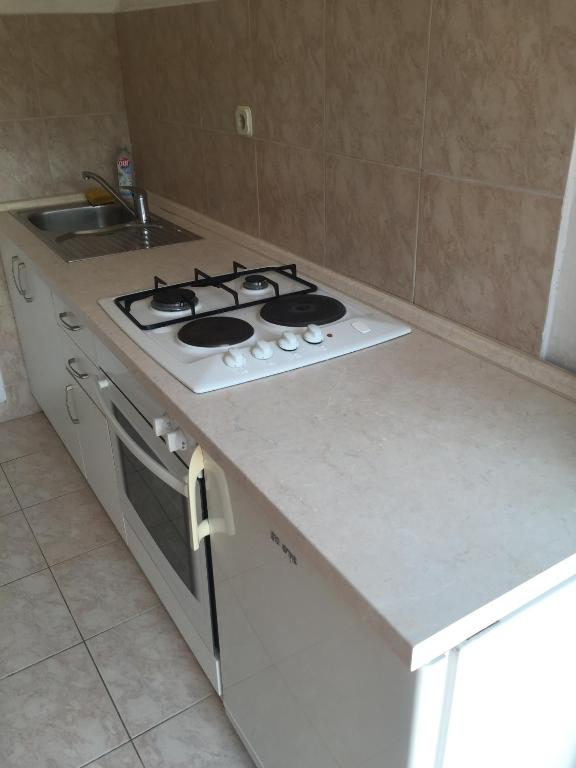 Kuchyňa alebo kuchynka v ubytovaní Apartments by the sea Podgora, Makarska - 11888