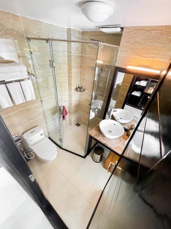 Koupelna v ubytování Con Son Blue Sea Hotel