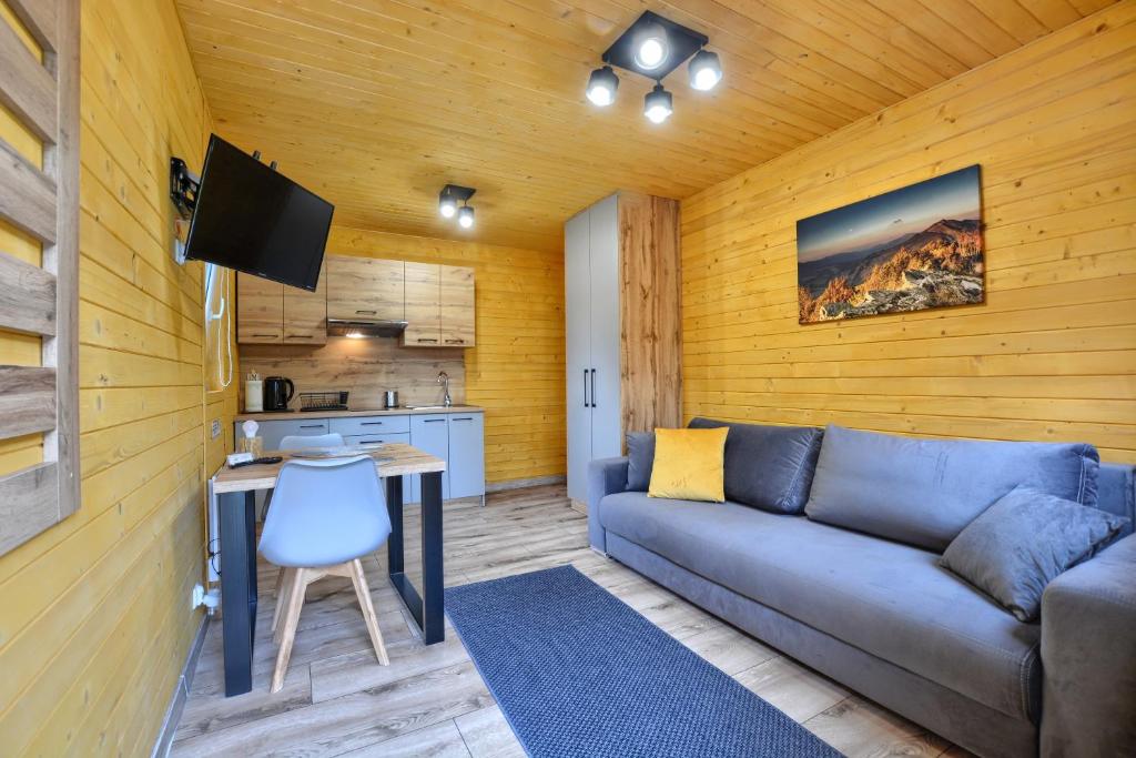 Kuchyň nebo kuchyňský kout v ubytování VIA Bieszczady