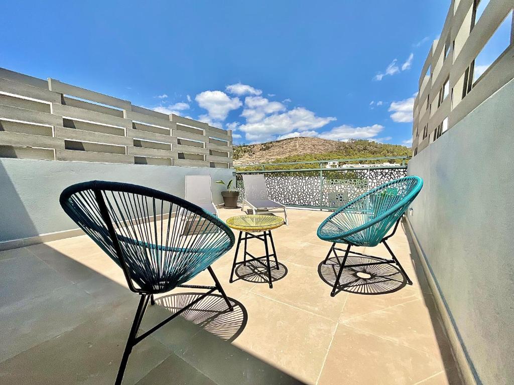 A balcony or terrace at Hotel Brisa Ibiza - Adults only