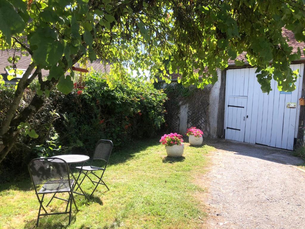 Zahrada ubytování Gîte des Bruyères