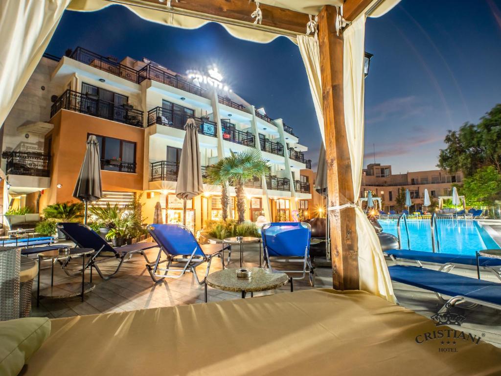The swimming pool at or close to Cristiani Hotel Sozopol