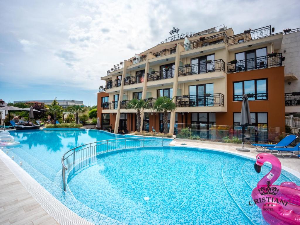 The swimming pool at or close to Cristiani Hotel Sozopol