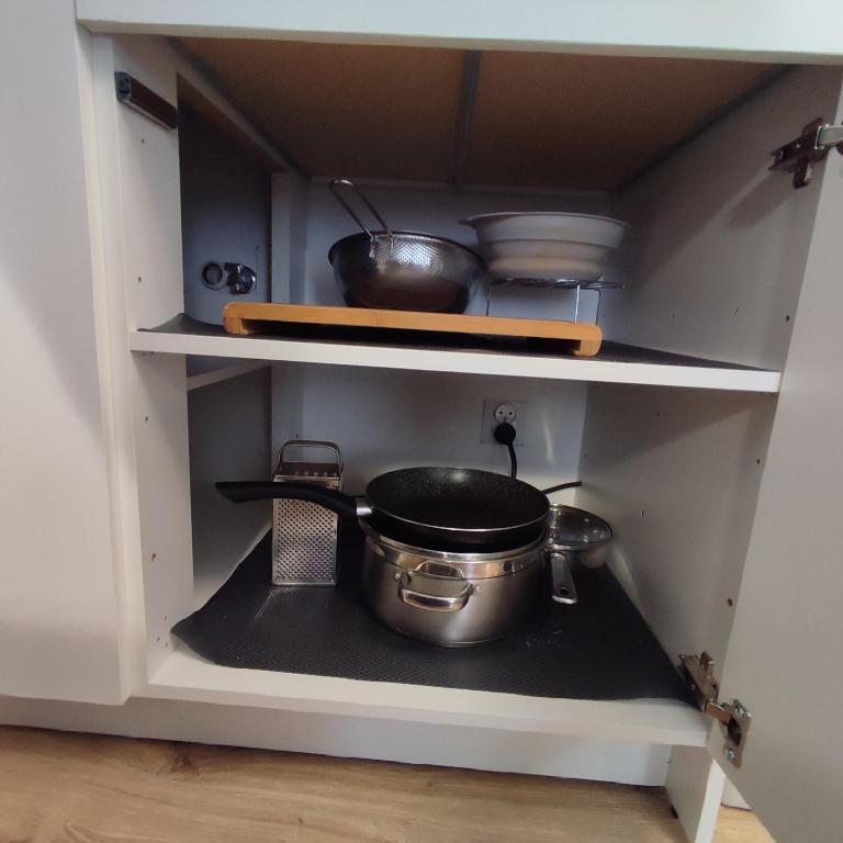 Kuchyňa alebo kuchynka v ubytovaní Apartament Rybaki 22