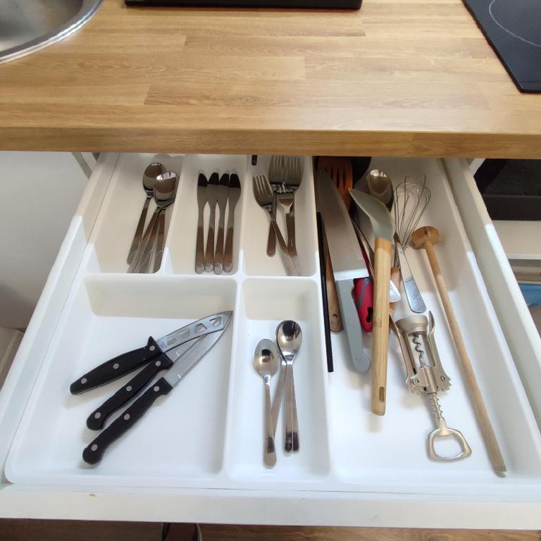 Kuchyňa alebo kuchynka v ubytovaní Apartament Rybaki 22