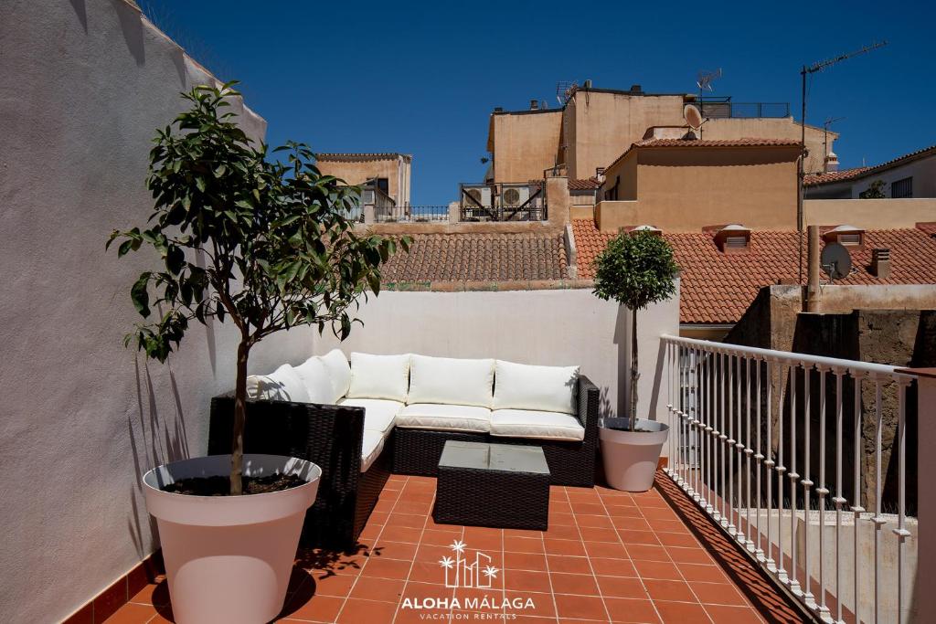 CAN Malaga Apartments, Centro Historico By AlohaMalaga - Studio Mit Queensize-Bett Und Terrasse