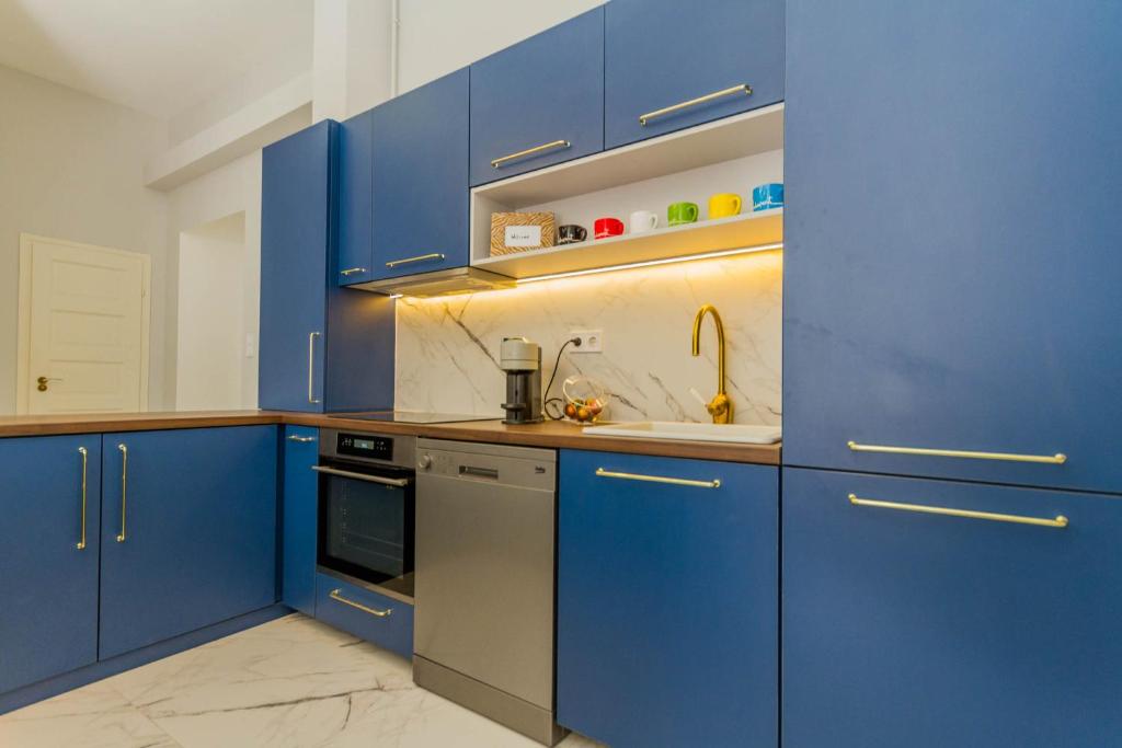 Kuchyňa alebo kuchynka v ubytovaní Bengt Apartment Kiraly str.