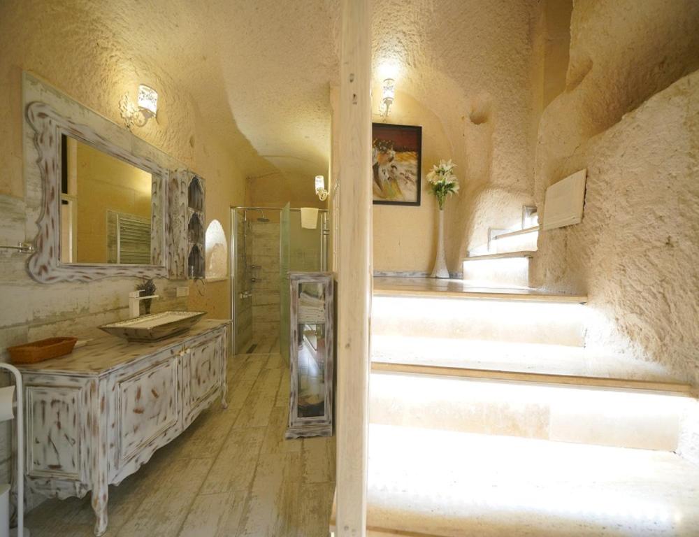 Koupelna v ubytování Karlık Cave Suite Cappadocia