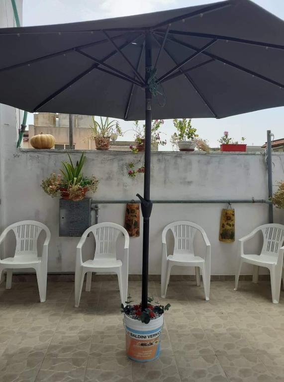 Balkón nebo terasa v ubytování Casa dello Scoglio nel mare