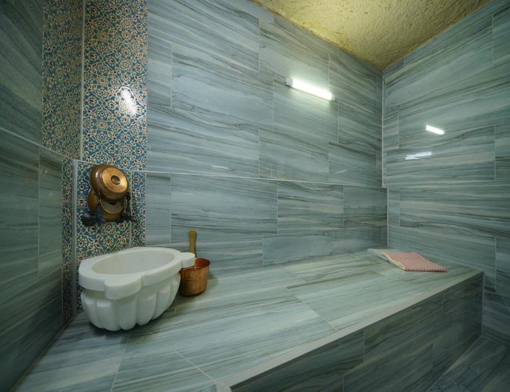 Koupelna v ubytování Karlık Cave Suite Cappadocia