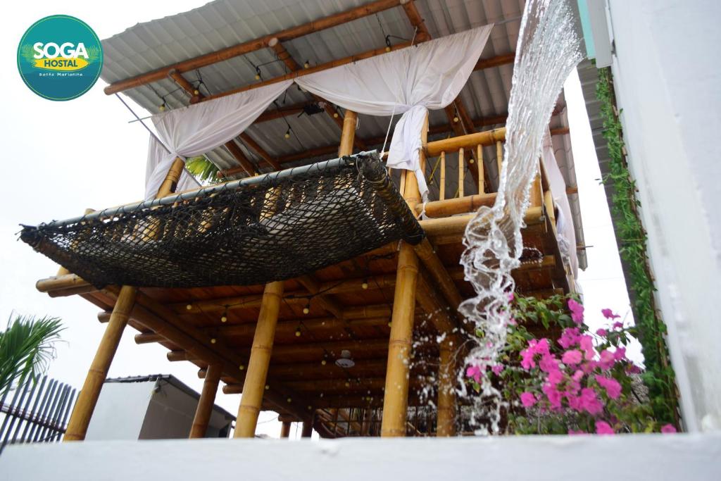 Balkón nebo terasa v ubytování Soga Hostal