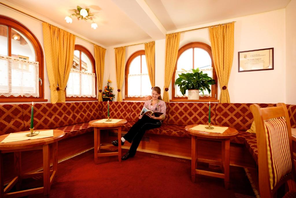 Posezení v ubytování Pension Mozart