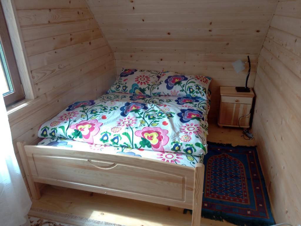 Postel nebo postele na pokoji v ubytování Markowa Chata