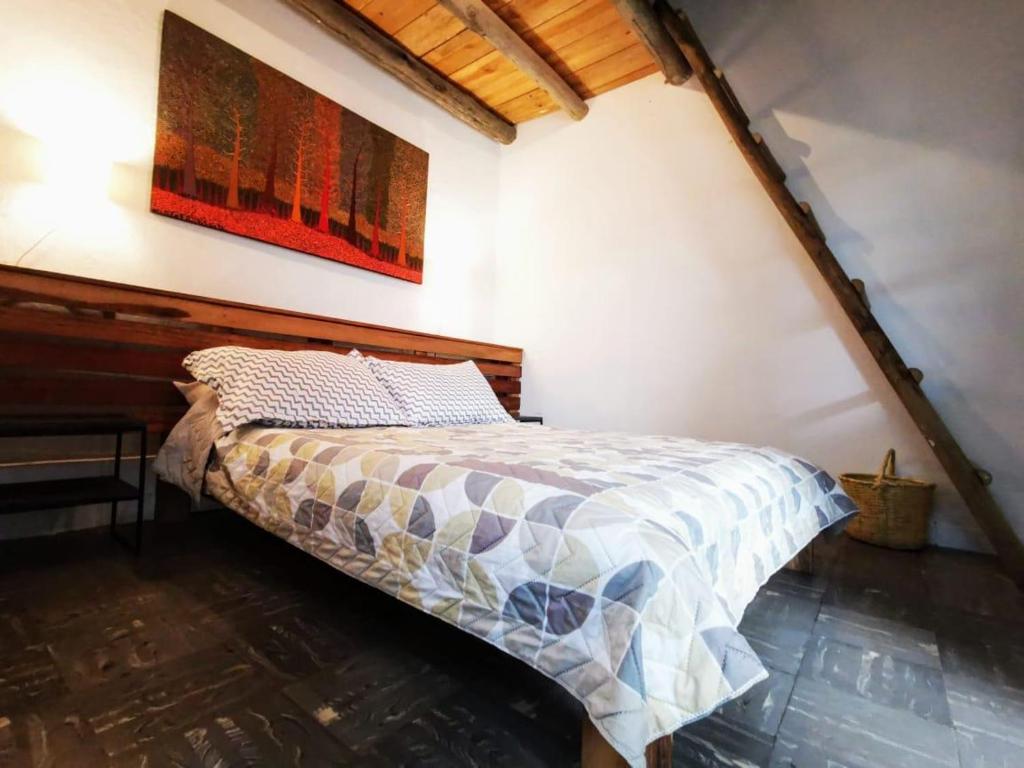 Voodi või voodid majutusasutuse Hostel Once Once toas