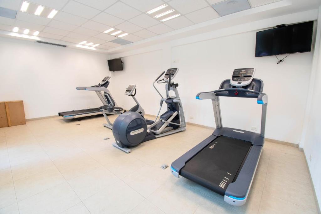Fitness centrum a/nebo fitness zařízení v ubytování Terra Residencial