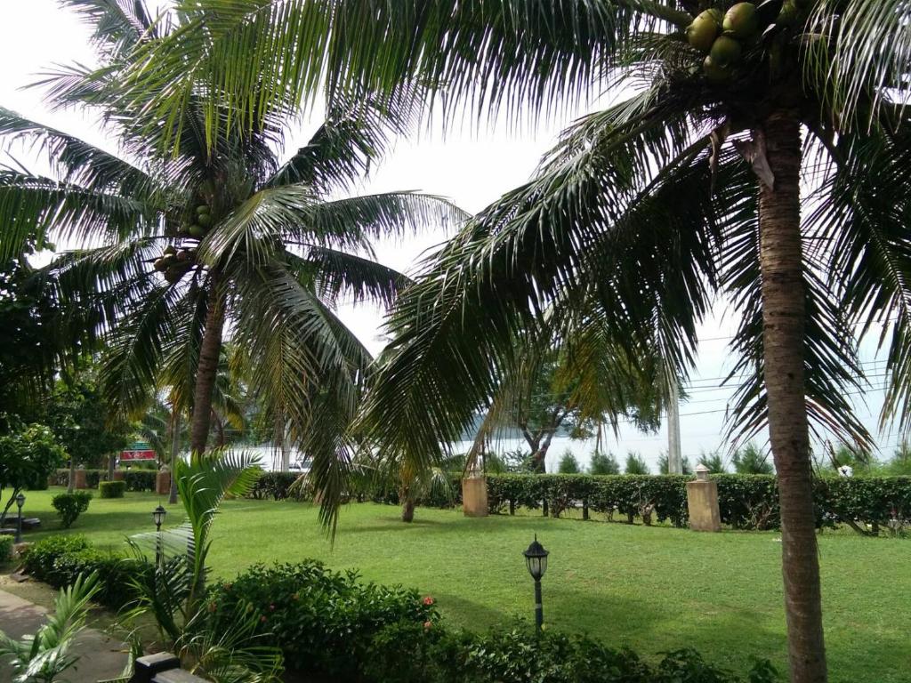 Zahrada ubytování Sailom Resort Bangsaphan