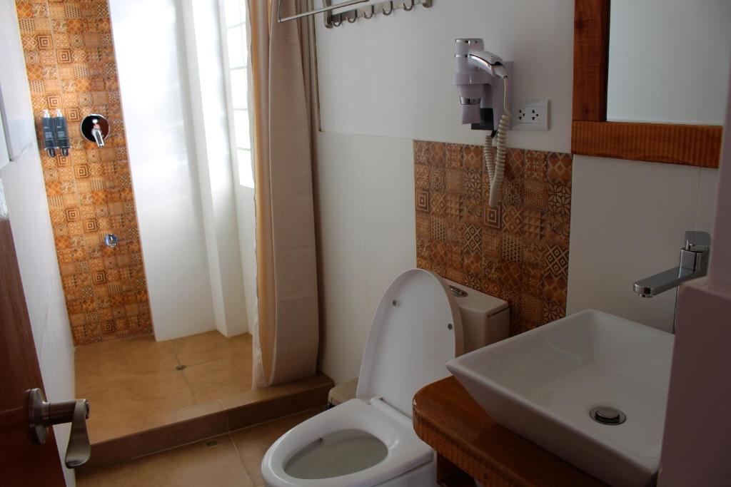 Koupelna v ubytování Akilpo Home