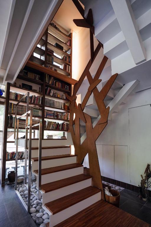 Knihovna v bed and breakfast
