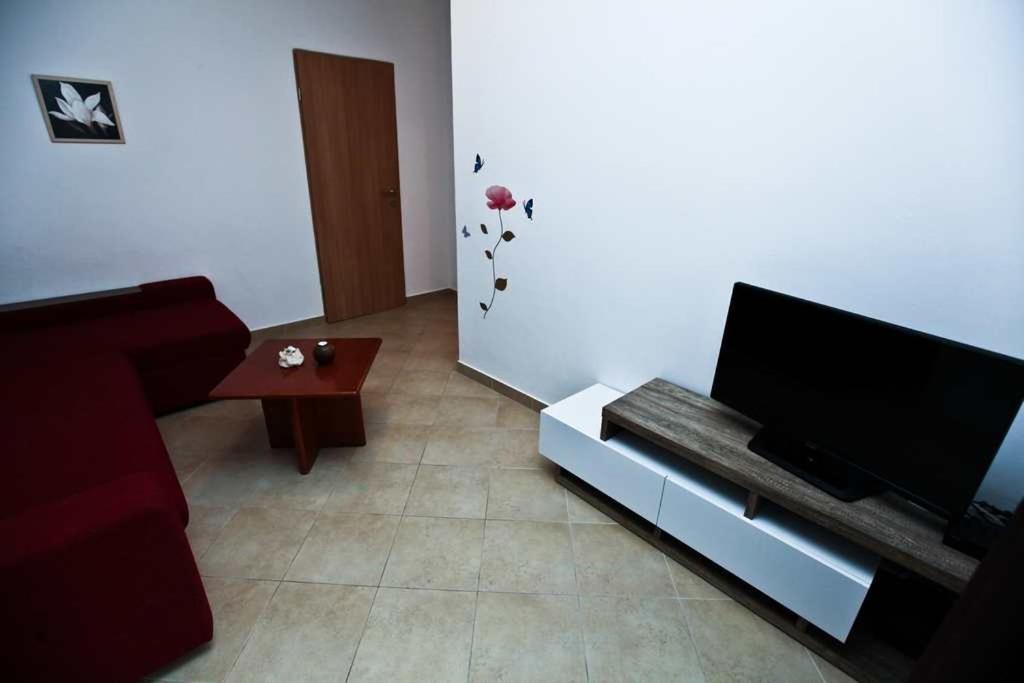 Telewizja i/lub zestaw kina domowego w obiekcie Apartments by the sea Pakostane, Biograd - 14658
