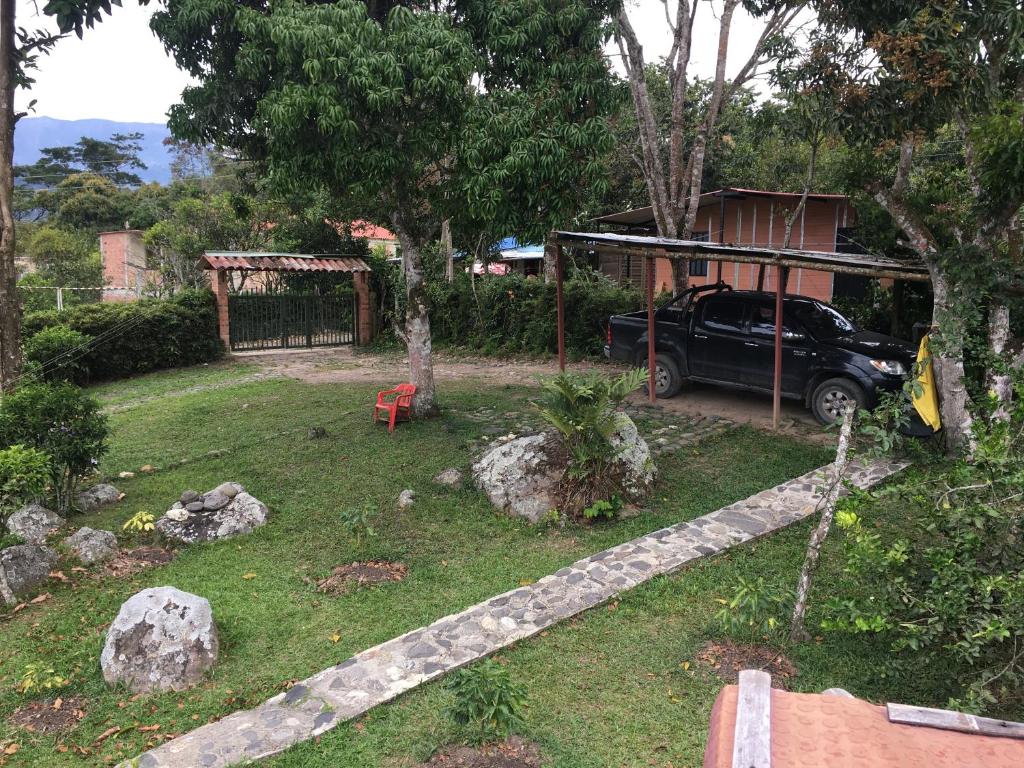 Zahrada ubytování Finca La Belleza-Villeta