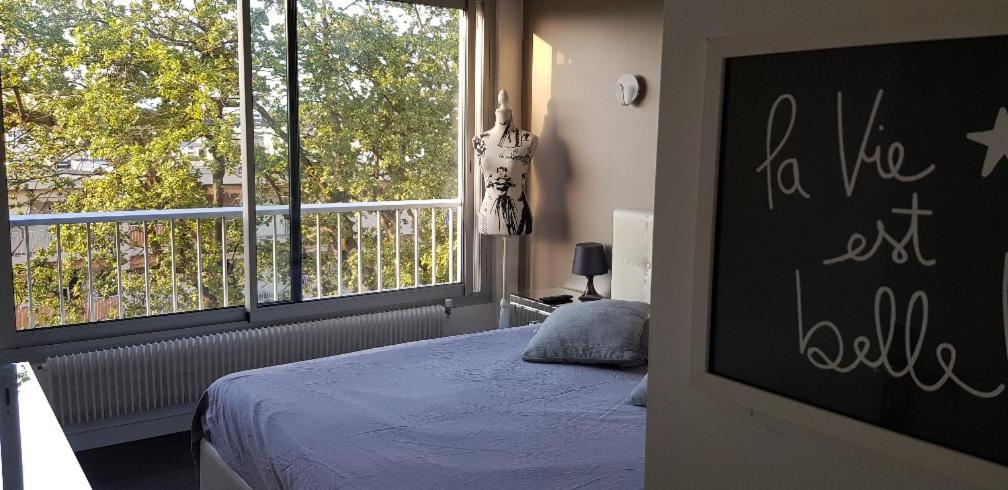 Posteľ alebo postele v izbe v ubytovaní 4P, Piscine, Tennis, Wifi, Proche Centre et Plages