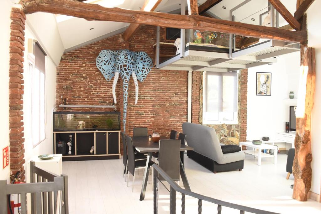 Posezení v ubytování Apartamentos Tierra y Arte