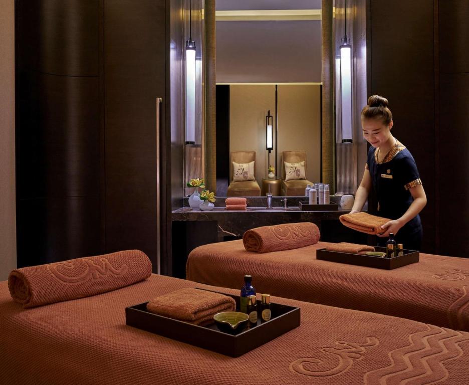 Lázně a/nebo wellness v ubytování Shangri-La Tianjin