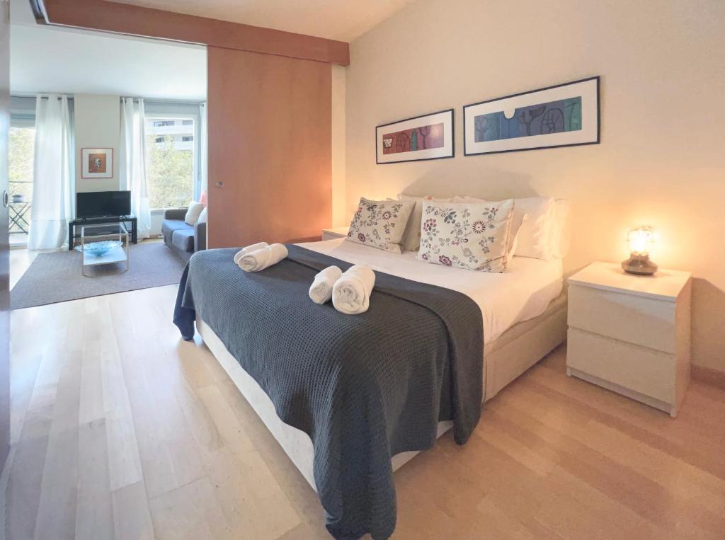Postel nebo postele na pokoji v ubytování Stay U-nique Apartments Venecuela