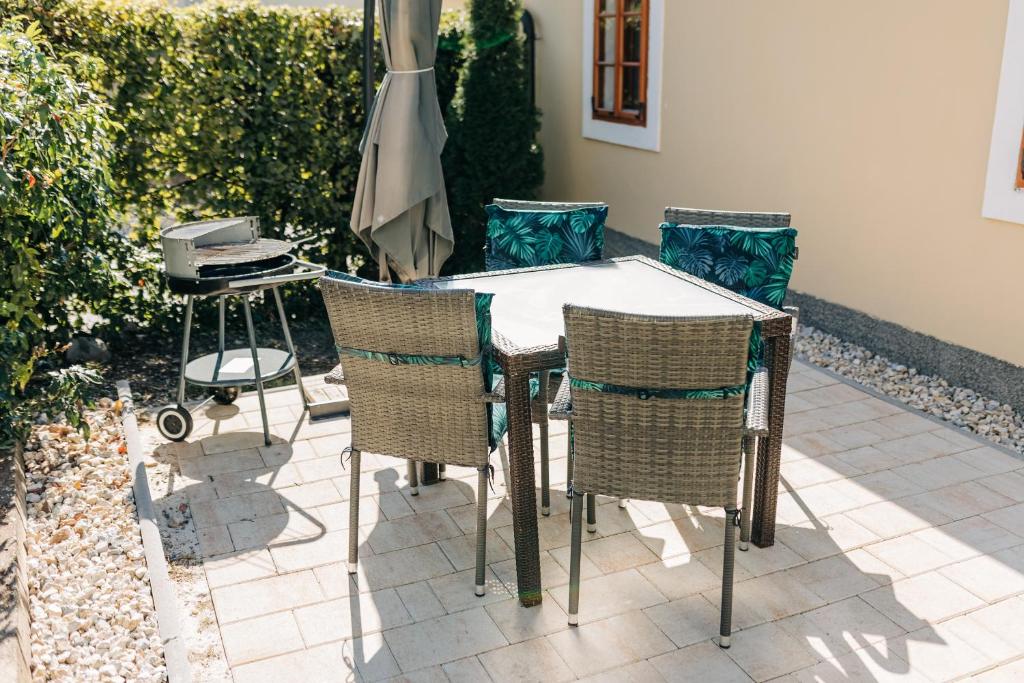 Patio nebo venkovní prostory v ubytování Štekner house Apartma