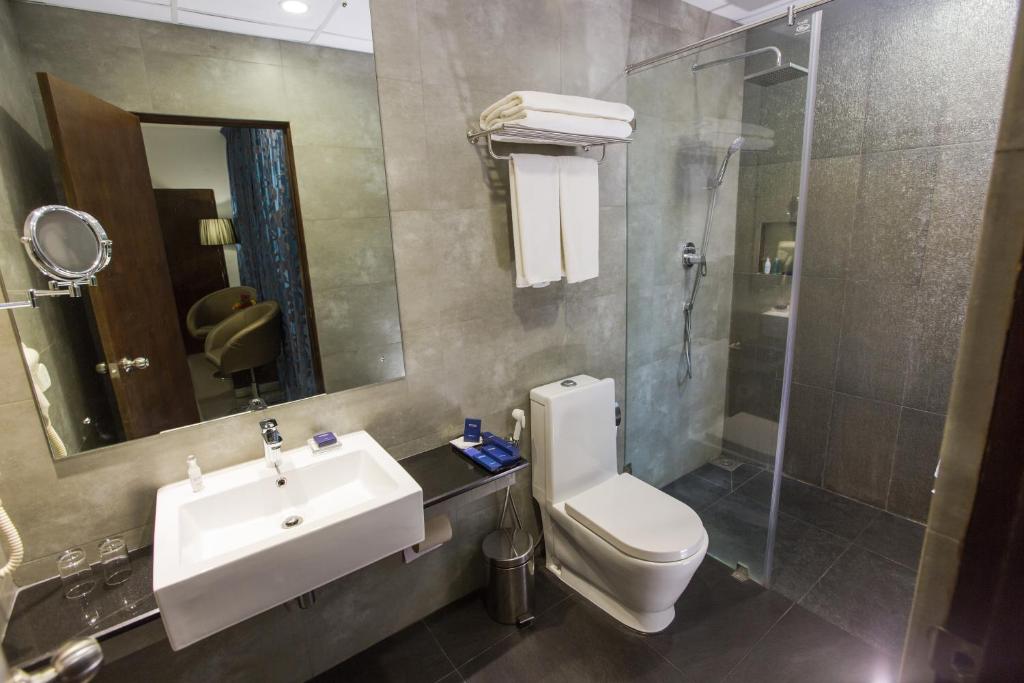 Koupelna v ubytování Best Western Elyon Colombo