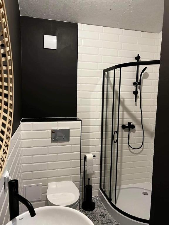 Kúpeľňa v ubytovaní Domek Relaksu