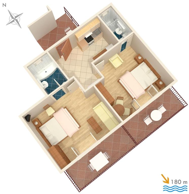 Planimetria di Apartments and rooms by the sea Hvar - 141