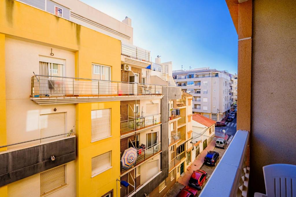 Výhľad na mesto Torrevieja alebo výhľad na mesto priamo z apartmánu