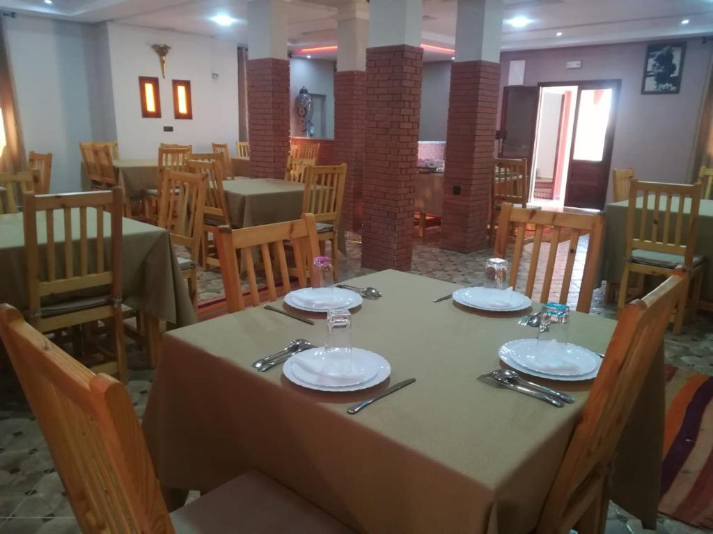 Restaurace v ubytování Riad Ouinz