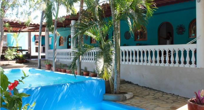 Der Swimmingpool an oder in der Nähe von Casa de los cocos