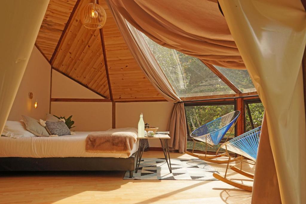 Glamping Lumbreにあるベッド