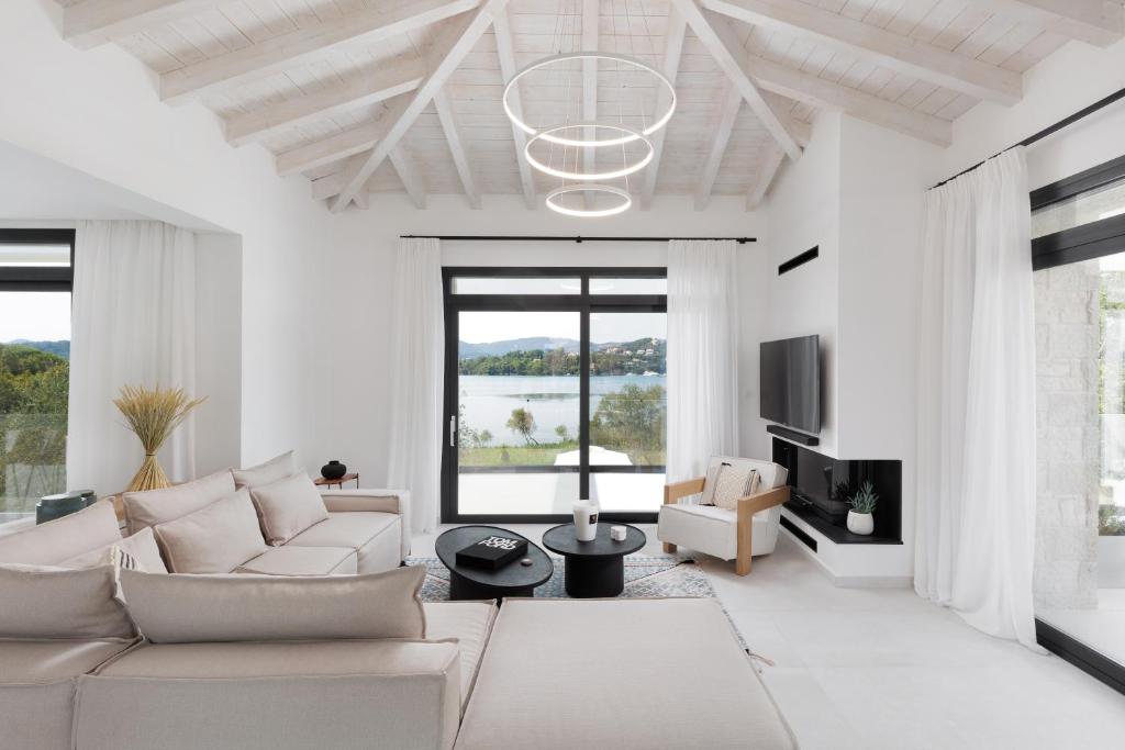 Posezení v ubytování Luxurious Villa Trinity