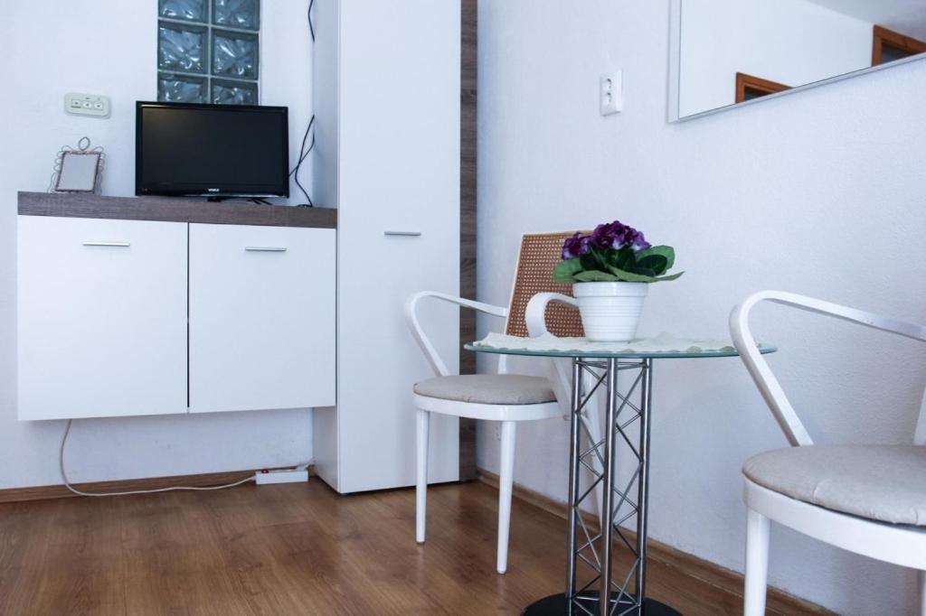 Kuchyň nebo kuchyňský kout v ubytování Apartments by the sea Makarska - 15200