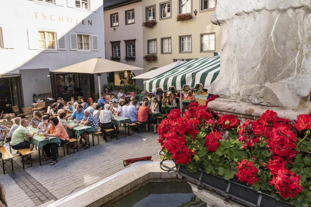 Restaurace v ubytování Ferienwohnung Alpblick