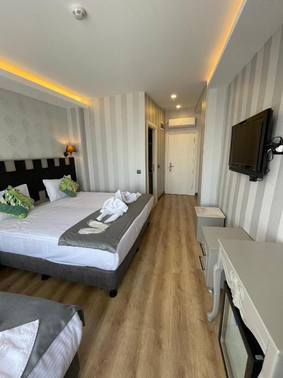 TV a/nebo společenská místnost v ubytování Old City Viva Hotel